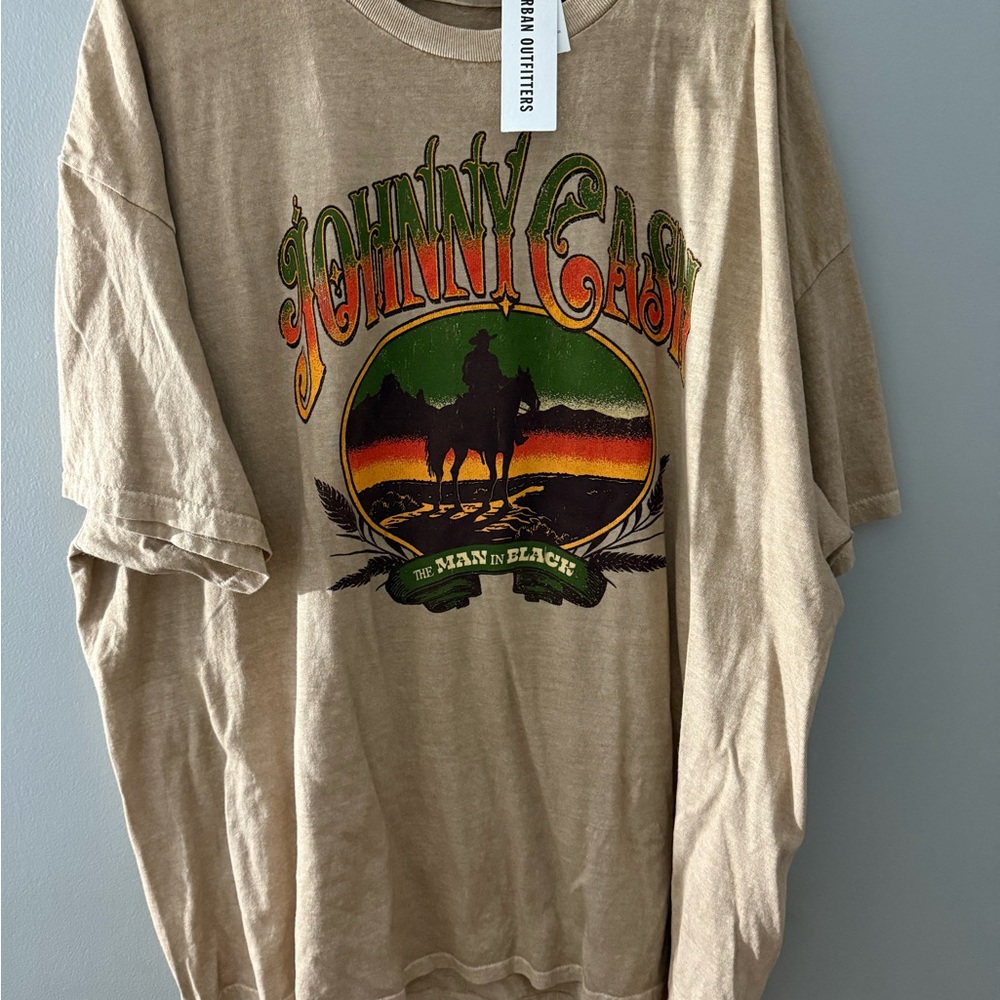 Urban Outfitters Tan Graphic Tee